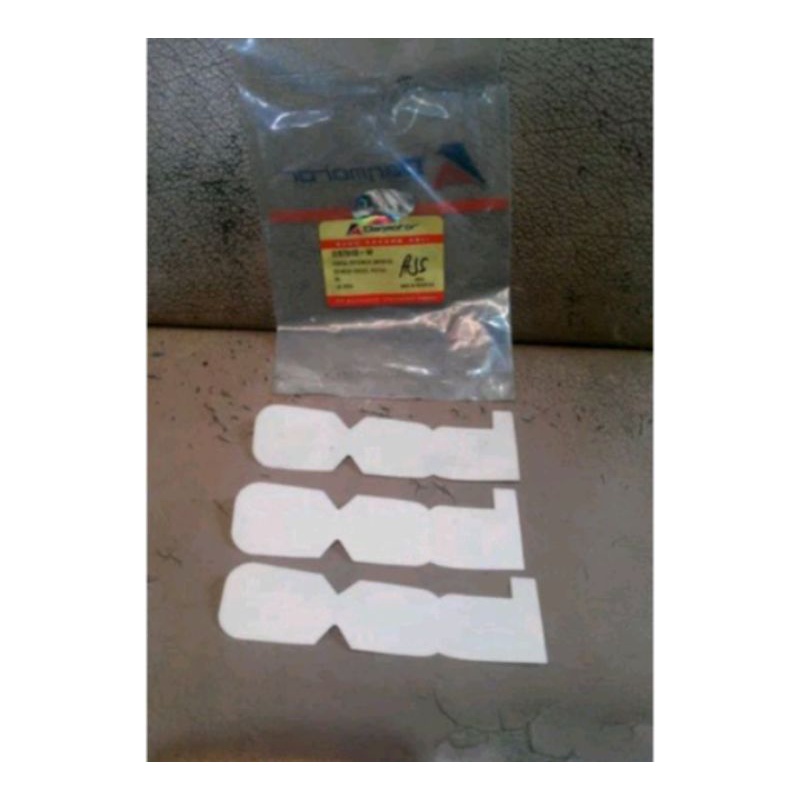 sticker tepong original danmotor vespa excel warna putih