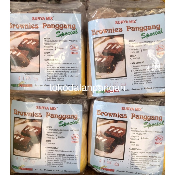 

Piscoklegit_ Premix/Bahan Brownis Suryamix Kukus Panggang 460Gr Anti Gagal
