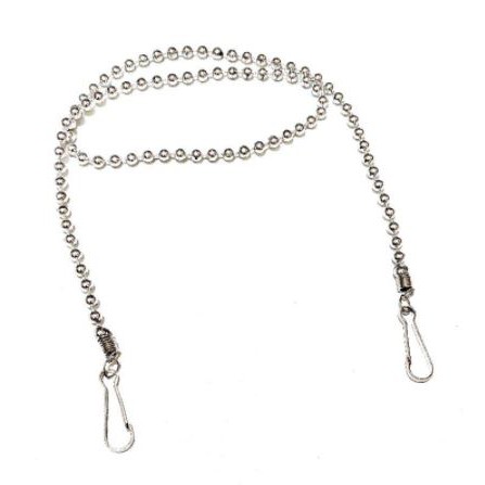 Kalung Gantungan Masker Strap Mask Hanging Korean Silver Metalic Beads String Series Mote Rantai