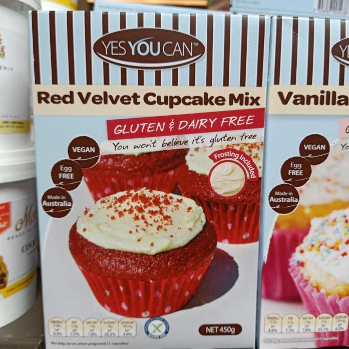 

favorit] YES YOU CAN RED VELVET CUP CAKE MIX 450GR