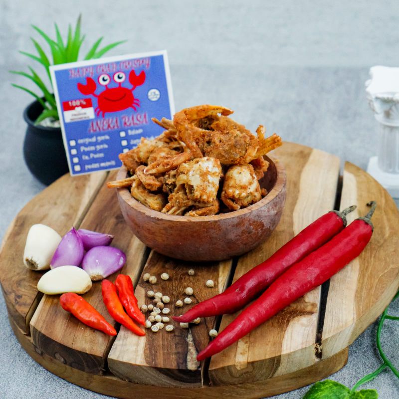 

BABY CRAB OVEN 70GR / BABY RAJUNGAN / CRAB KRIPS / CEMILAN SEHAT / HALAL /VIRAL /BANYAK VITAMIN