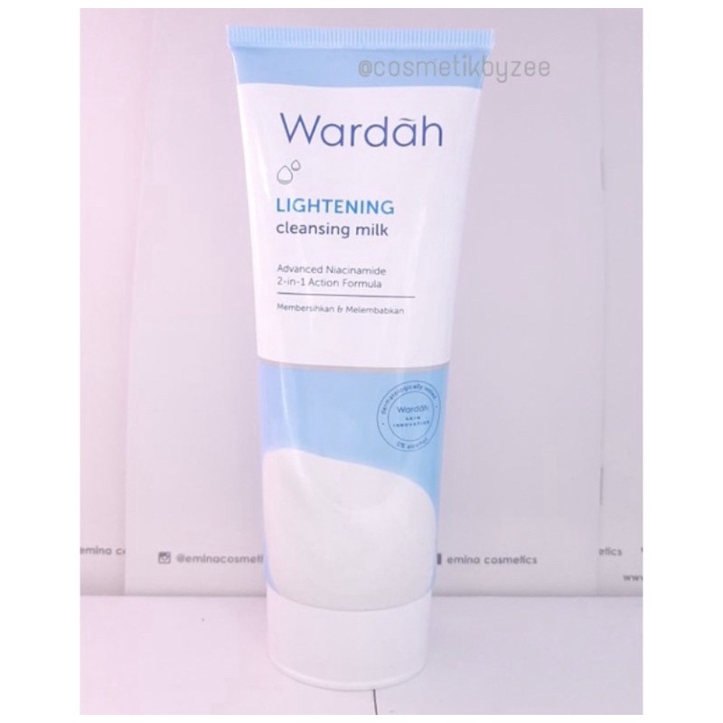 Wardah Lightening Cleansing Milk 100 ml - Milk Cleanser dengan Advanced Niacinamide