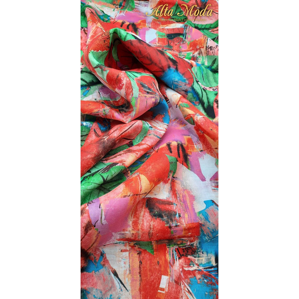 

Alta Moda Linen Motif Fancy Purolino Colorful Abstract Kain (1 M)