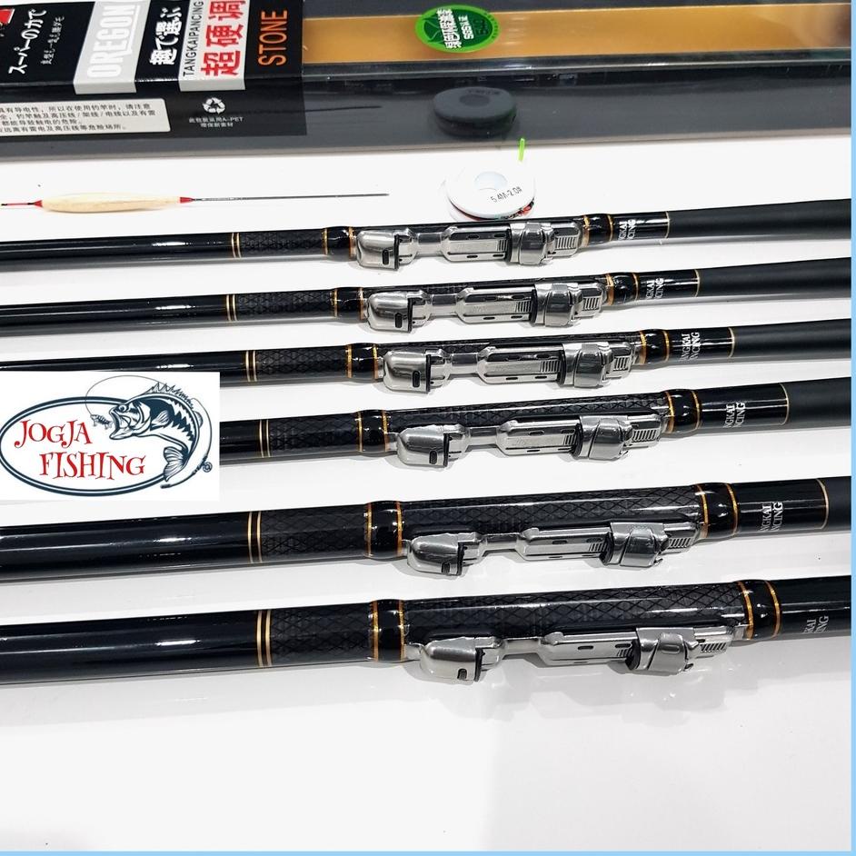 Tren Kekinian.. JORAN TEGEK KOLONG OREGON STONE 270 300 360 450 540 CARBON RING - REEL SEAT SIAP PAK