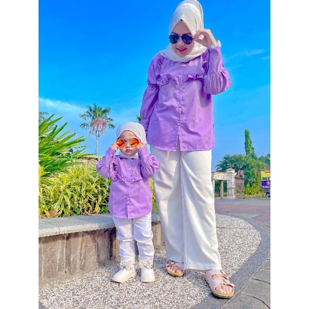 humairaskidsbaby MIMA COUPLE Lilac mom kids ibu dan anak