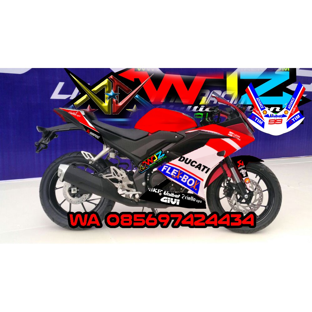 Stiker Decal R15 Vva Ducati 99