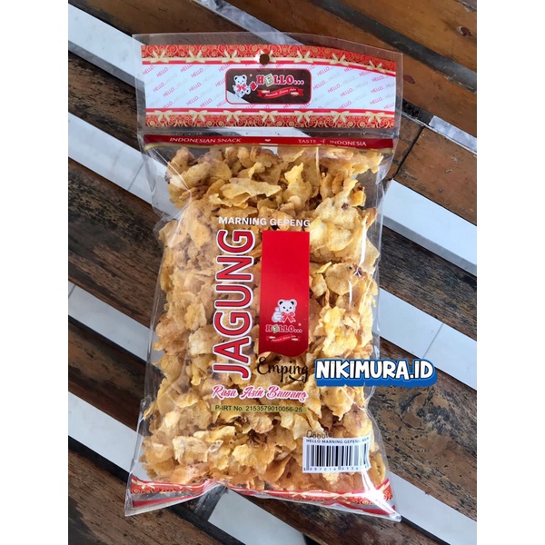 

Hello Snack : Emping Jagung / Marning Gepeng Asin Bawang