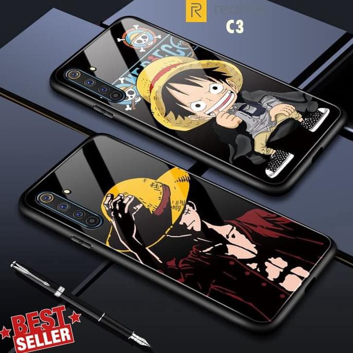Case Realme C3 One Piece Luffy Gambar Fuze Hard Gloosy LUFFY CHIBI