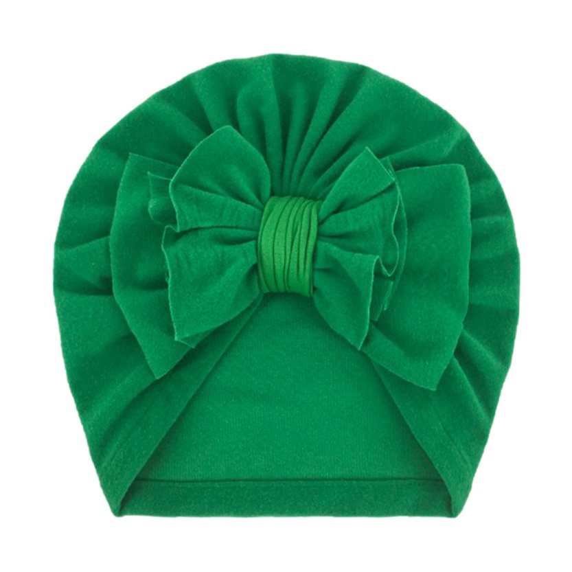 NEW  Turban / topi anak bayi motif pita tumpuk kualitas premium-PitaTumpuk.HijauMuda