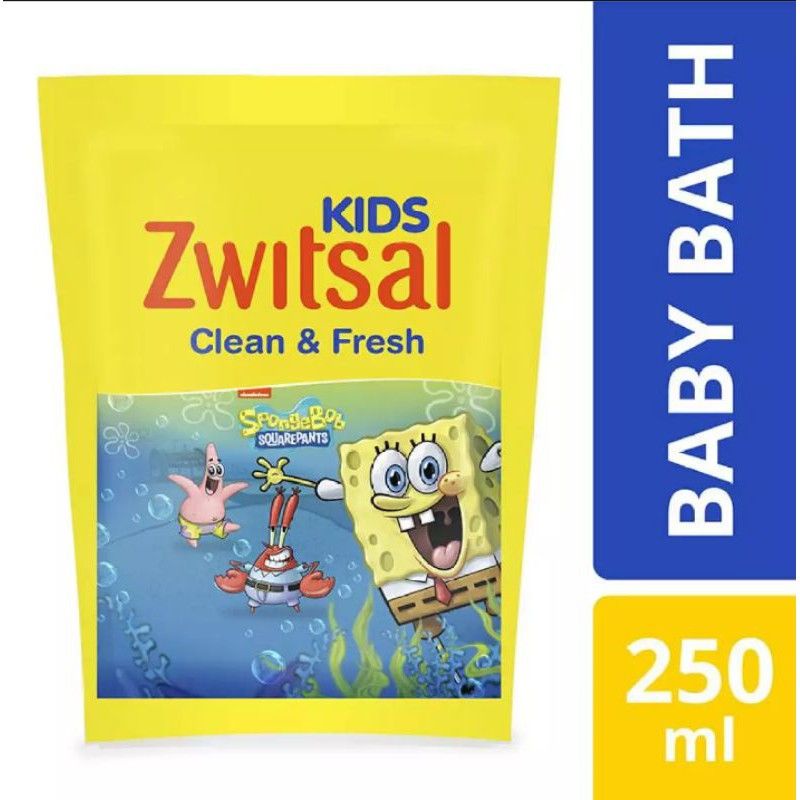 Zwitsal Kids Buble Bath Fresh and Clean 250Ml Refill