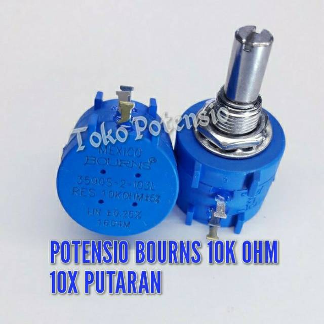 POTENSIO BOURNS 10K OHM 10X PUTARAN