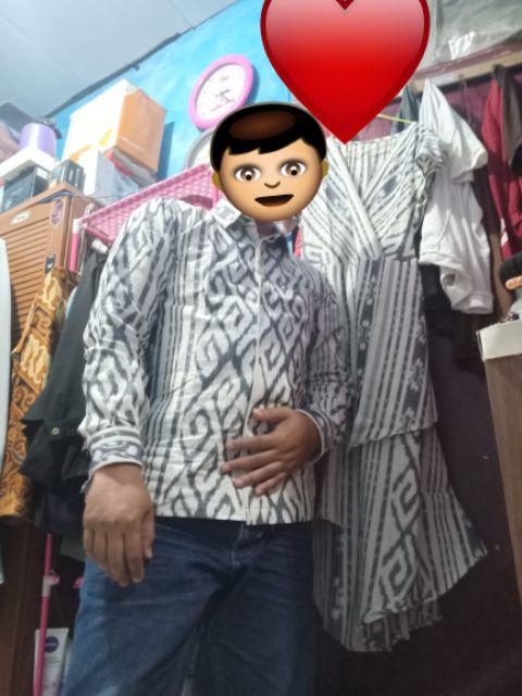 Set Couple Kemeja Tenun X Desty Full Tenun