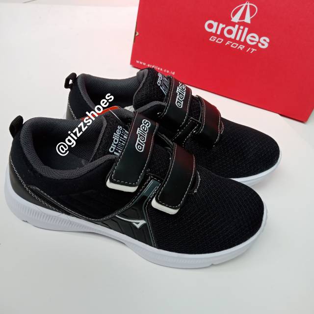 Sepatu Sekolah Perepet Perekat Cowok/Pria, Cewek/Perempuan Olahraga Ardiles Vitton Hitam