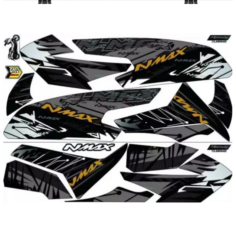 Striping Nmax - N Max Lama 2015 2016 2017 2018 2019 Variasi Yamaha Sticker Motor Stiker Skotlet