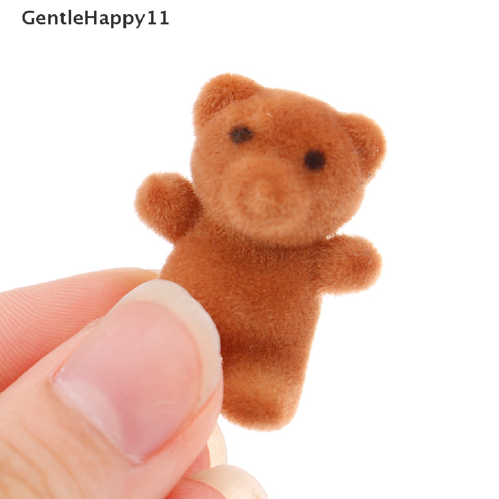 Gentlehappy 1pc Mainan Miniatur Beruang Mini Skala 1: 12 Untuk Dekorasi Rumah Boneka