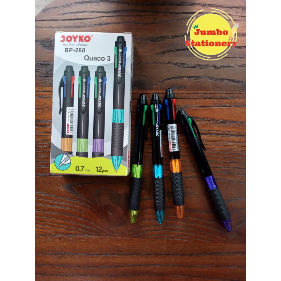 

Pulpen Joyko JOYKO QUACO 3 BP-288 - 4 Warna