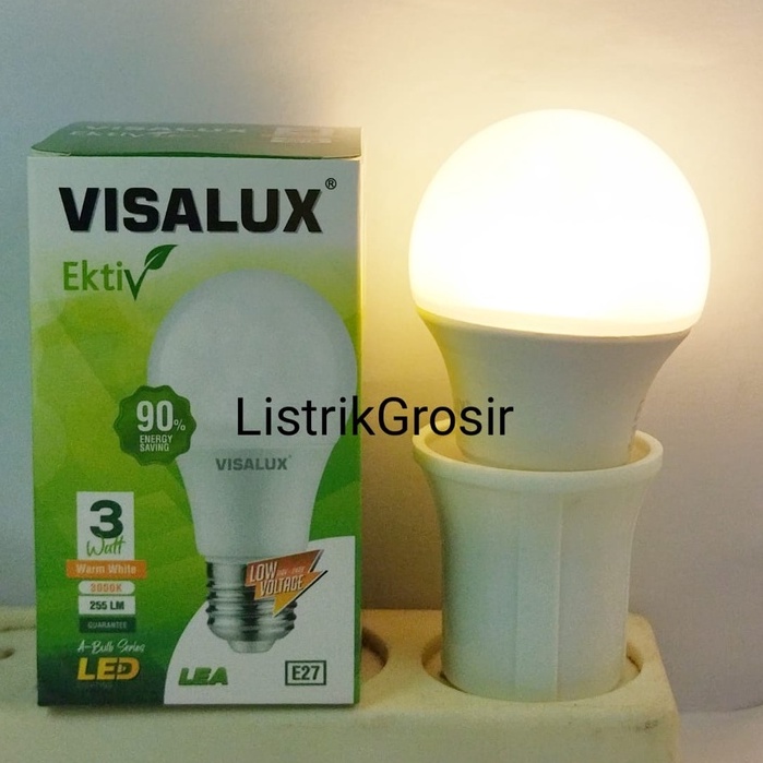 Warm White / Kuning Lampu Led Visalux 3w Bergaransi Grosir