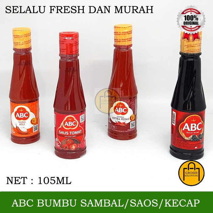 

ABC SAMBAL BOTOL BUMBU KECAP TOMAT BUMBU DAPUR SAOS MAKANAN
