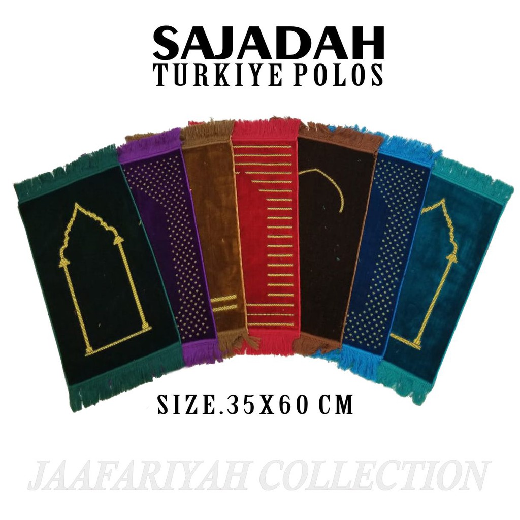sajadah turkiye polos/sajadah turkiye tebal