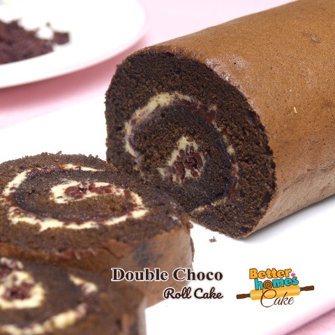 

Double Choco Roll Cake / Bolu Gulung