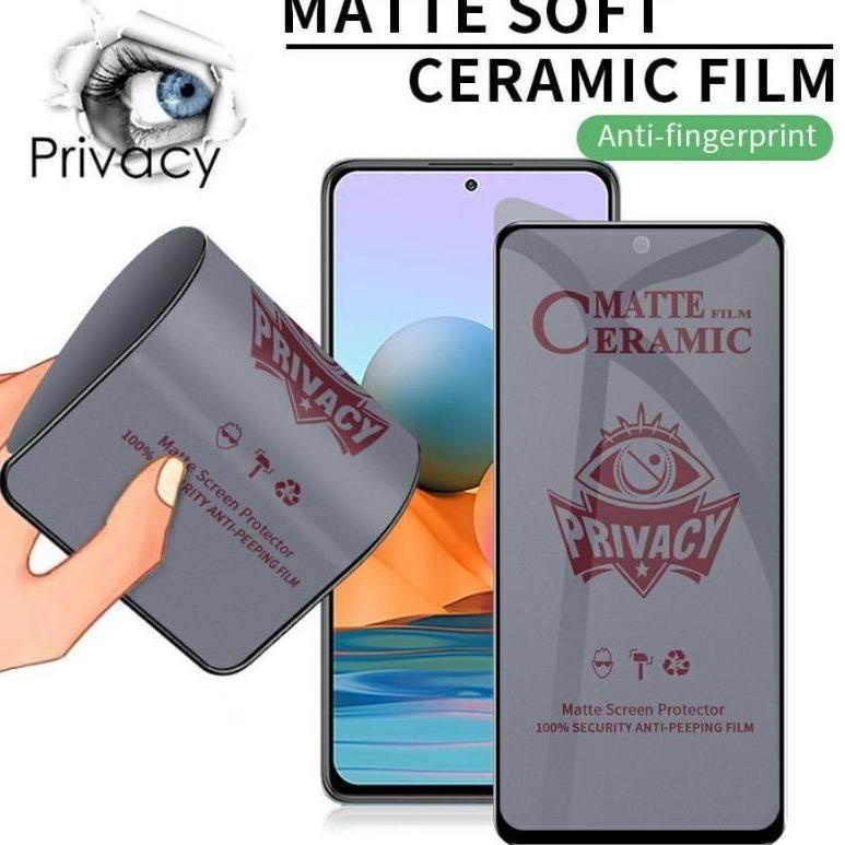 TEMPERED GLASS CERAMIC MATTE SPY TYPE REALME 5/7i/8/C11/C12/C20/C21Y/C25 | GEM.28Jl22r