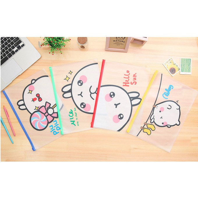 

Kantong A5 Zipper Molang Warna-warni
