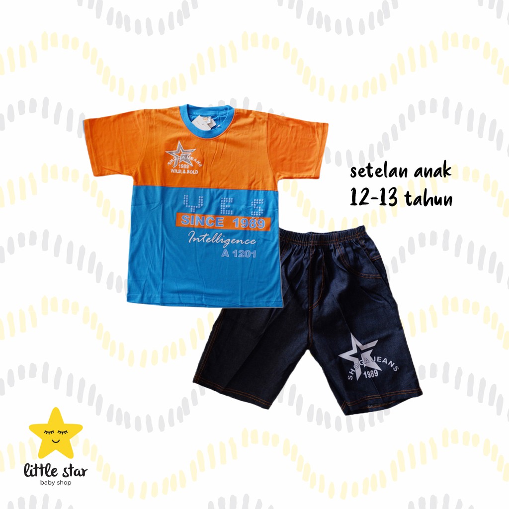 MURAH - Shoga Setelan Anak Cowok | Set Baju Atasan Kaos Celana