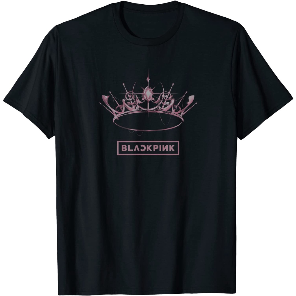 Baju Dewasa Official BLACKPINK The Album Crown Black T-Shirt