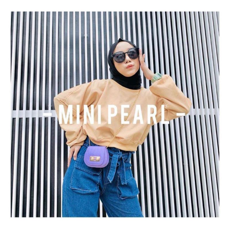 MISYEL CROCO MINI PEARL/ TAS MINI CROCO PEARL KOREAN MIXI HEI WARREN ITC/BABY PEARL MINI POLOS/TAS O