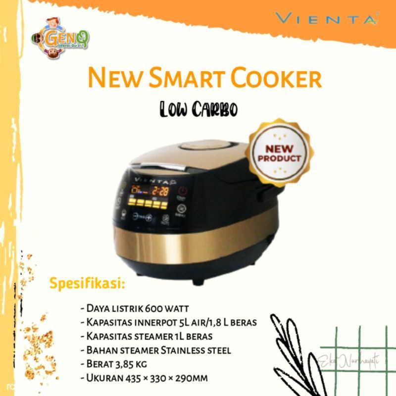 Jual New Smart Cooker Vienta In Low Carbo Indonesia Shopee Indonesia