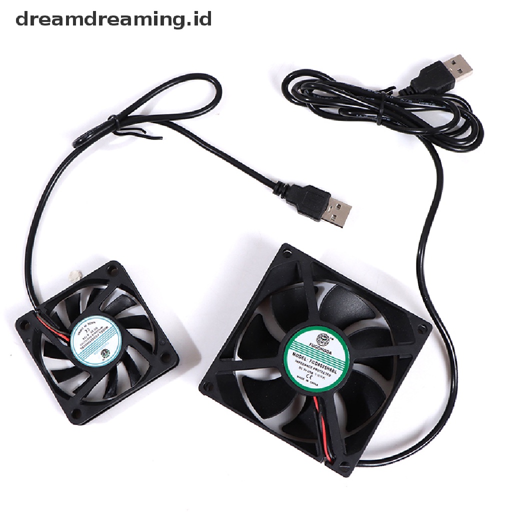 (dreamdreaming.id) Kipas Pendingin Brushless DC 5V USB Untuk Komputer PC