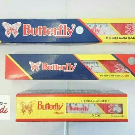 

Penggaris BUTTERFLY 15 CM