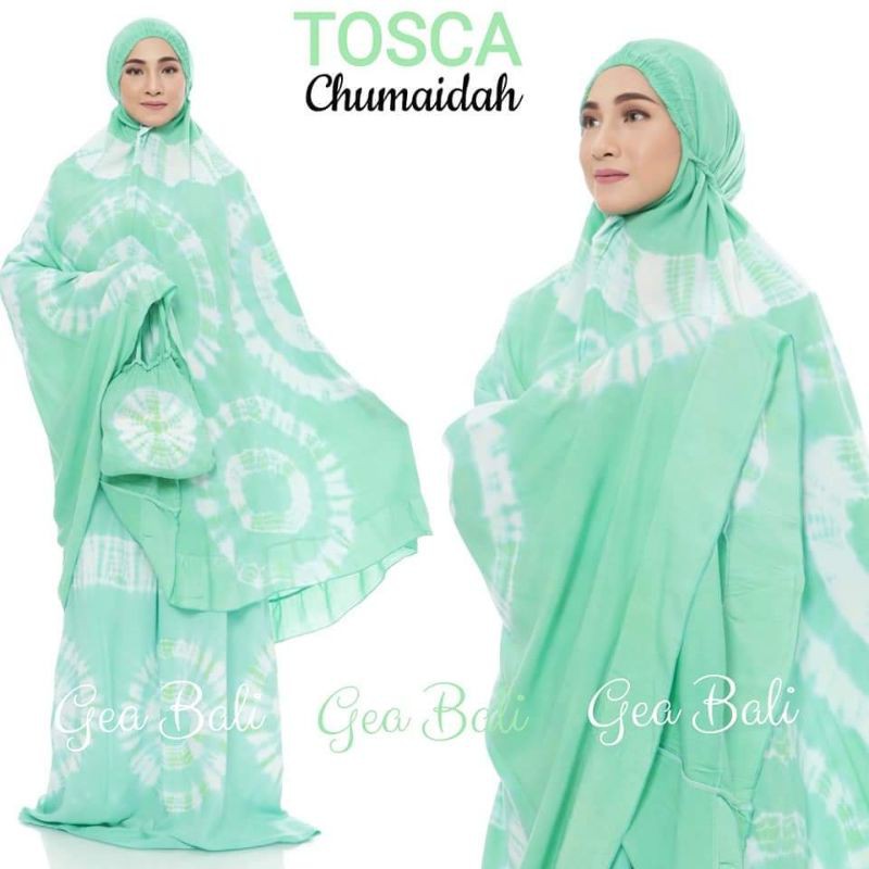 MUKENA BALI JUMBO REMPEL PELANGI RAYON DEWASA REMAJA (GESER FOTO)