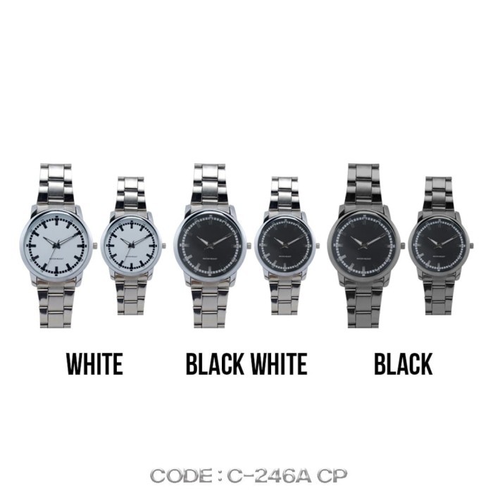 NEW Jam Tangan Pasangan Mewah Analog Fashionable C-246A CP