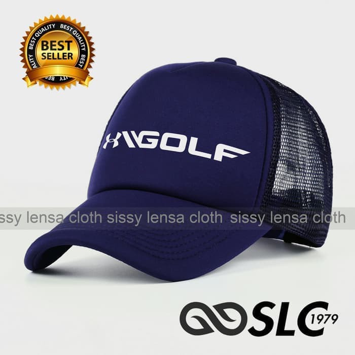 Topi Trucker Jaring Murah Obral UA UNDER ARMOUR_ GOLF polos custom