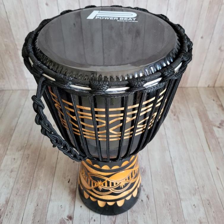 Lagi Tren.. Kendang Gendang Jimbe Darbuka Pakai Mika 8 Inch Ukir Super Black Berkualitas
