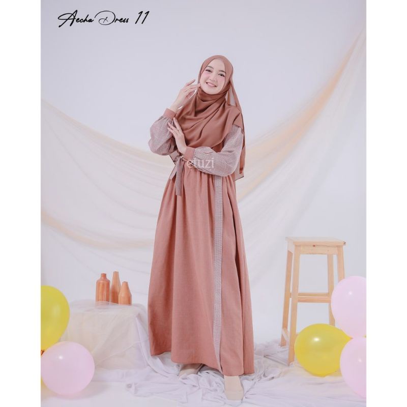 Gamis Aecha Dress 11 ( Light Mocca ) - By Etuzi