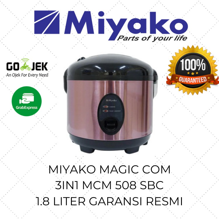 Jual Miyako Magic Com 3in1 1.8 Liter MCM 508 SBC Stainless Steel