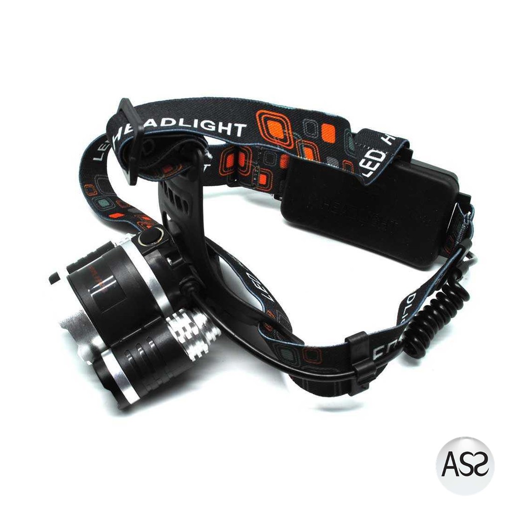 ASS Shop - TaffLED Power Headlamp 3 LED 5000 Lumens Cree XM-L - T6 HD-LD