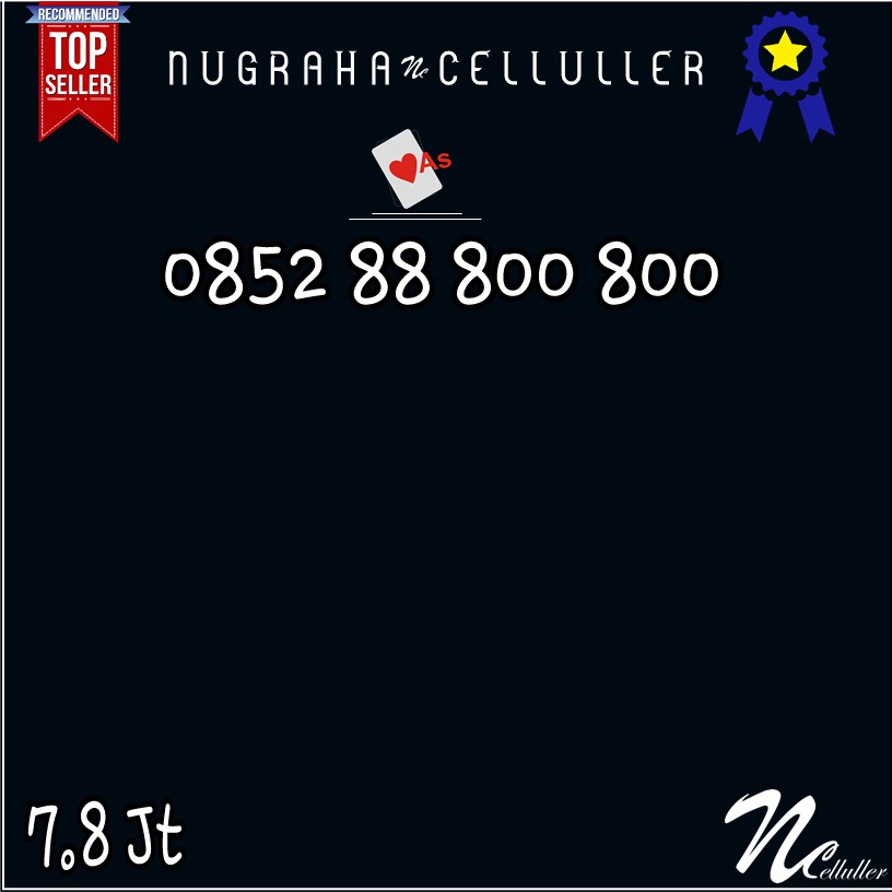 Nomor Cantik Kartu As Kembar Ratusan 0852 88 800 800 Minimalis