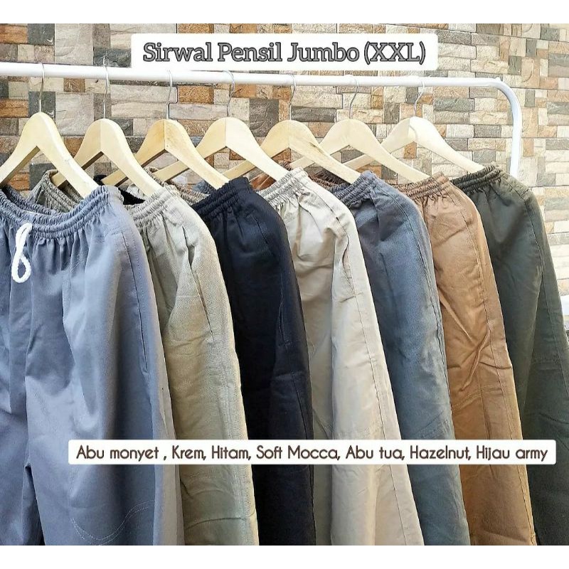 Sirwal JUMBO fit to XXL | Celana Cingkrang size Jumbo XXL celana panjang pria bigsize