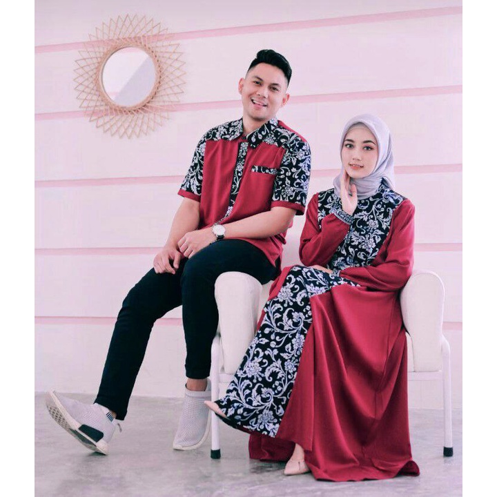 dress setelan suami istri gamis couple baju couple pasangan gaun pesta muslimah batik couple modern baju pesta wanita muslim gamis couple pasangan dewasa