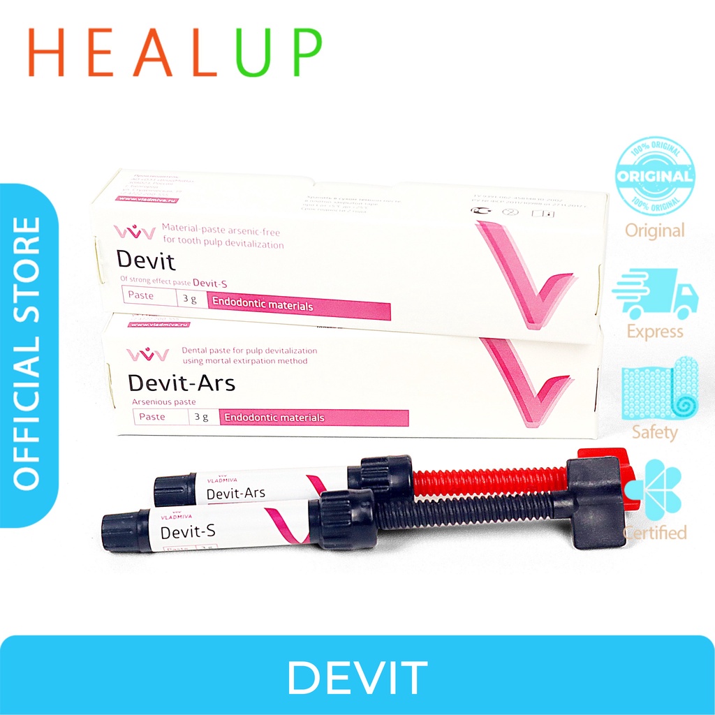 Devitalisasi Pulpa VLADMIVA Arsen & Non Arsen Devit-Ars / Devit-S