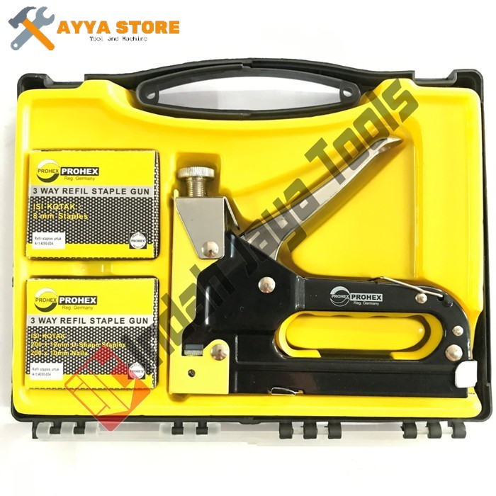 

Staples Gun Tacker PROHEX 3 in 1 / Staple Jok Tembak Hekter 3 Way Ayya
