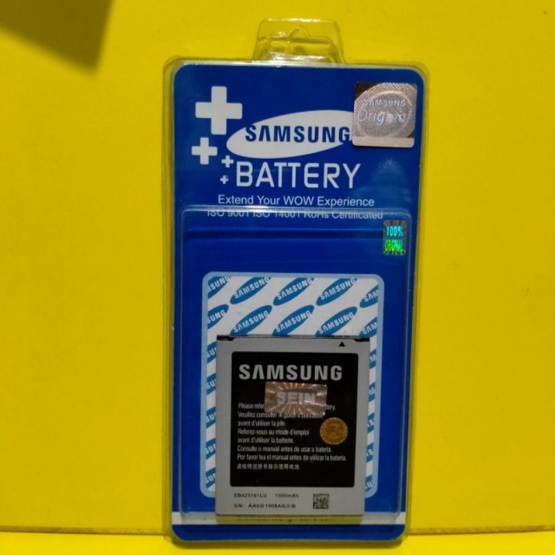 Baterai Samsung Ace 2 i8160 S3 Mini i8190 J1 Mini J105  battery batre handpone Batrai EB425161LU