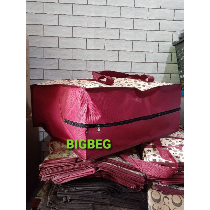 Tas Laundry Terpal Motif MICRO Travel Jumbo 55x20x60 cm Tas Belanja Serbaguna