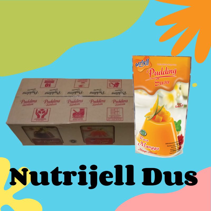 Nutrijell Pudding 1 karton isi 36pcs