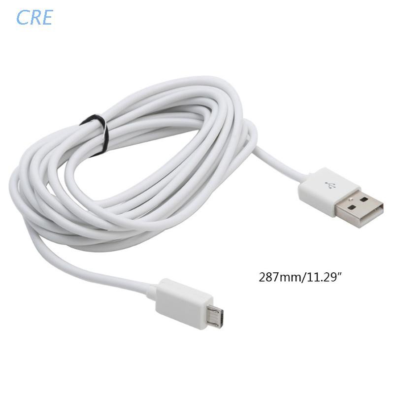 CRE  Long 3 Meter Micro USB Charge Charging Power Cable For PS4 Controllers