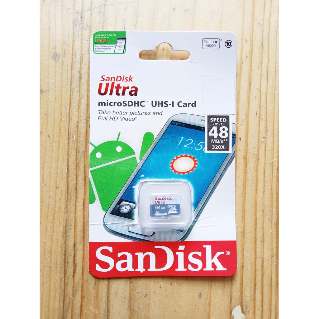 Memory Card Sandisk Ultra Speed 64GB Speed Up To 48Mbps MMC Card Sandisk 64GB Memori HP Sandisk