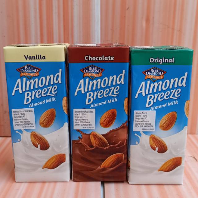 

ALMOND BREEZE ALMOND MILK BLUE DIAMOND 180ML / ALMOND MILK / SUSU ALMON / SUSU ALMOND BLUE DIAMOND
